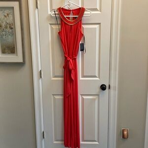 Vince Camuto- hot orange- one pc- pants- sz 6